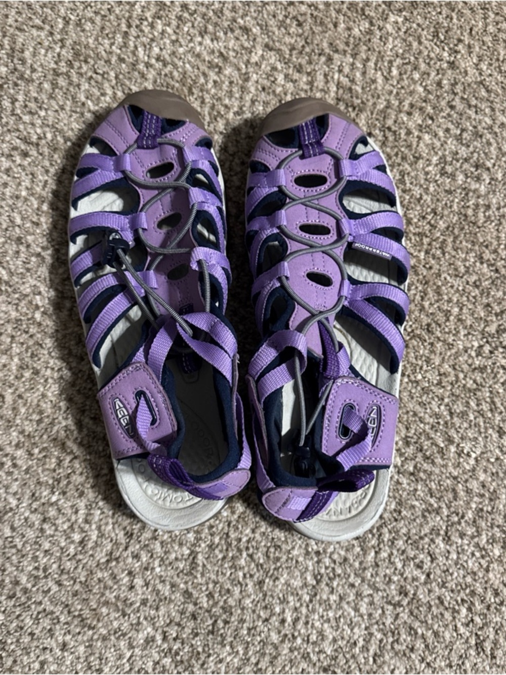 KEEN Women's Whisper Sandal 1026251 Chalk Violet/English Lavender Sz 9 Ret. $120